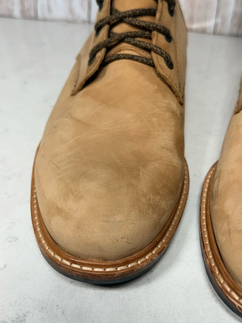 Nisolo All-Weather Andres Boots – Men’s Size 11.5– Tobacco Leather